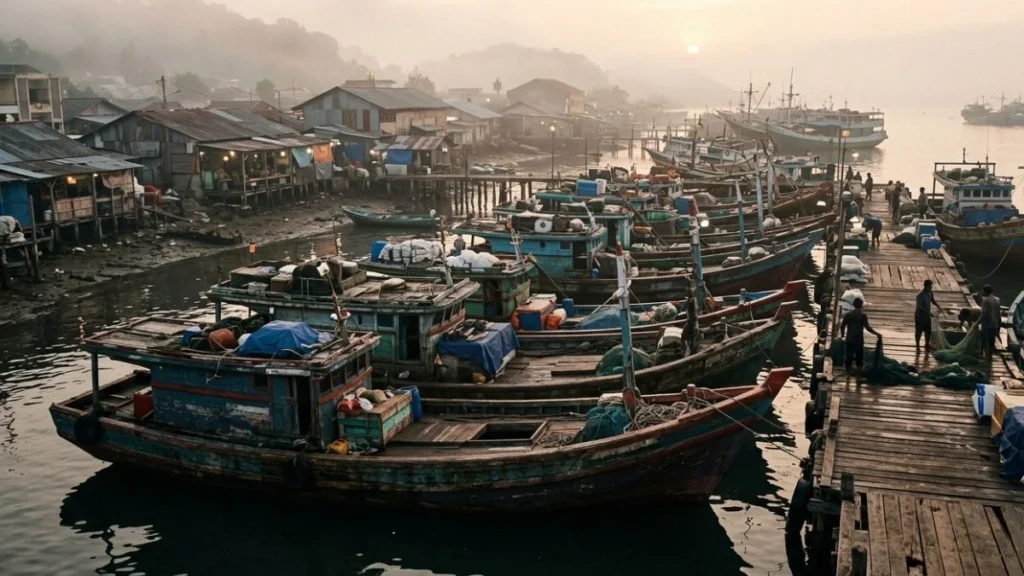 Origin of the word amok: a Southeast Asian harbor evoking the historical trade routes where the term first spread